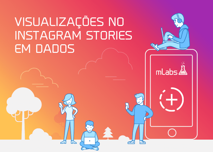 Visualizações Instagram Stories Dados - Infográfico mlabs