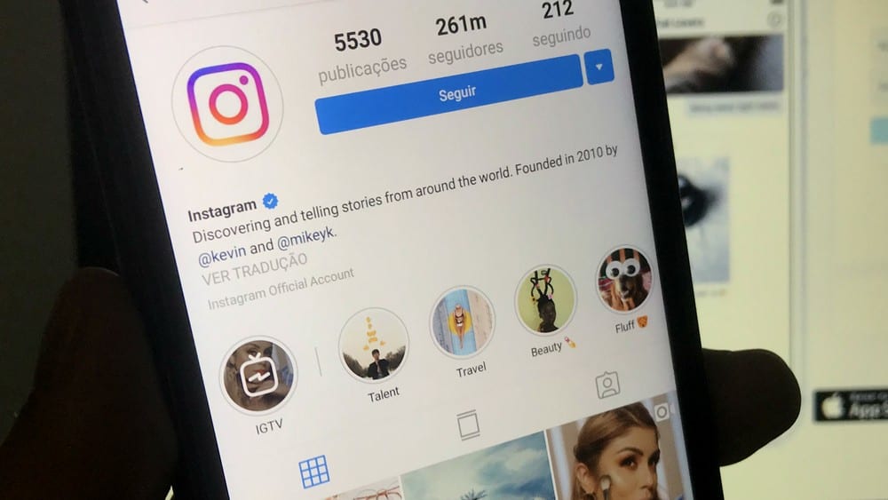 destaques instagram