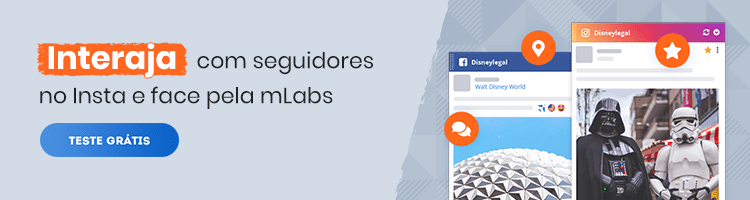 Banner_Feed_Redes_Sociais: arte com convite para a pessoa testar gratuitamente a funcionalidade da mLabs.