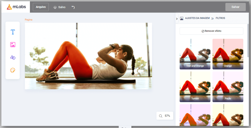 app para criar imagens para instagram: imagem do mlabs studio