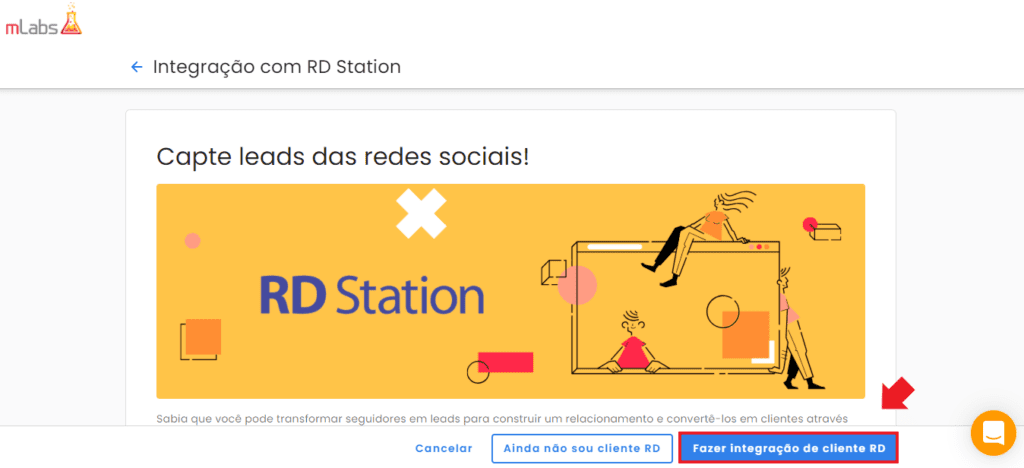 geração de leads: imagem do sistema mLabs