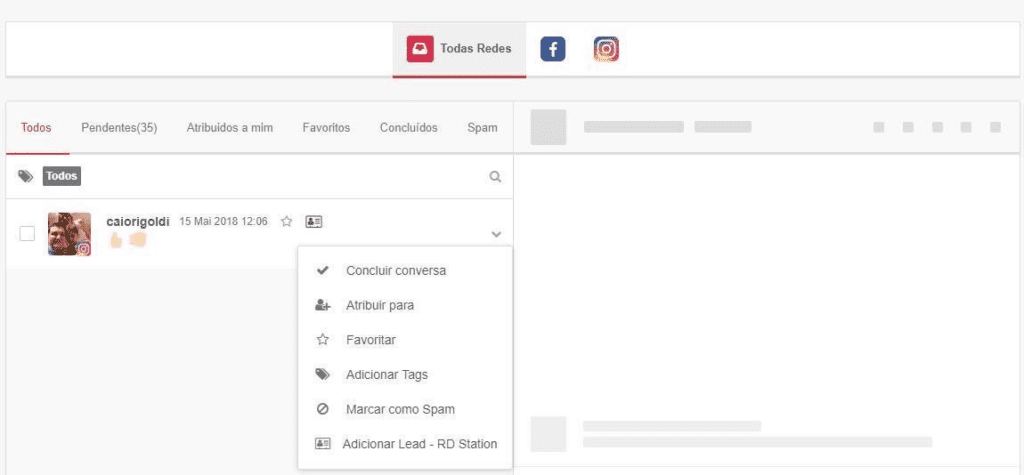 geração de leads: imagem do sistema mLabs