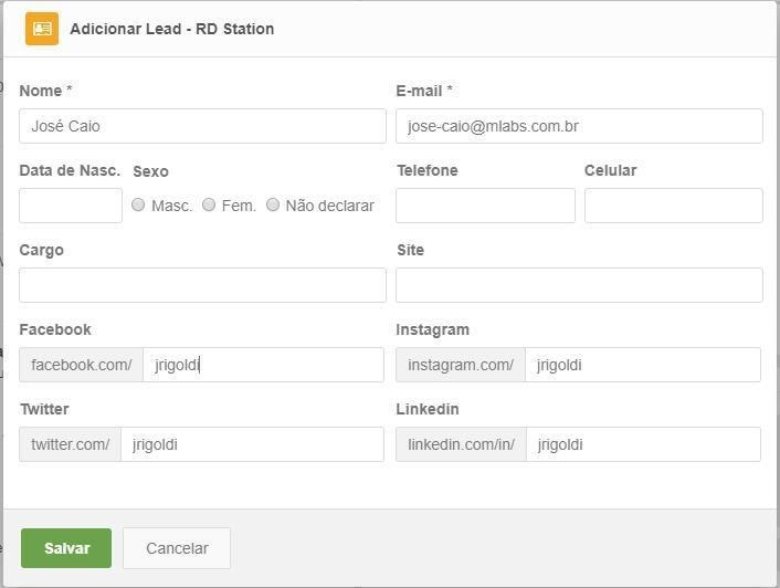 geração de leads: imagem do sistema mLabs