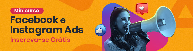 banner publicitário: minicurso grátis Facebook e Instagram ADS